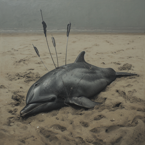 Beached Dolphin with Arrowheads Beached Dolphin with Arrowheads