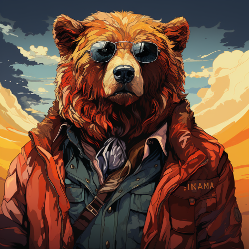 Bear Logo Flat Color GTA Cover Art