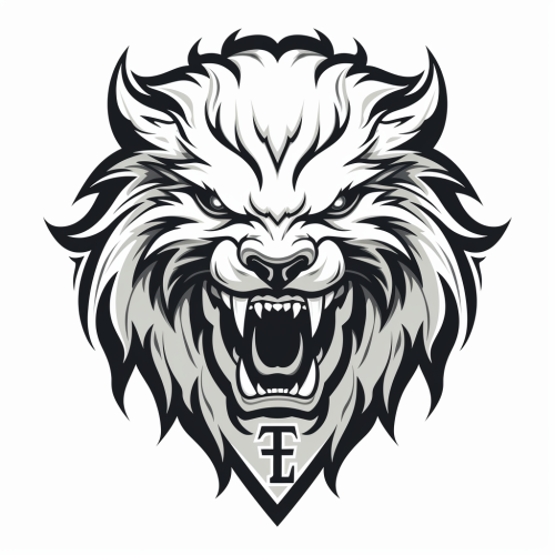Black and white beast logo