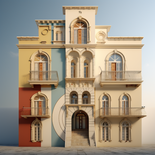 Harmonic golden ratio building image