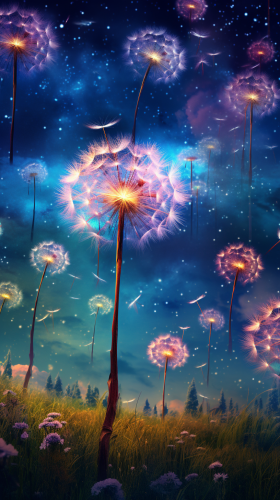 Stunning dandelions in the galaxy