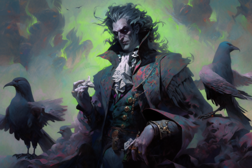 Nobleman Lord Feathergill in stunning oil painting Nobleman Lord Feathergill in stunning oil painting