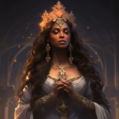 A captivating goddess enchanting all