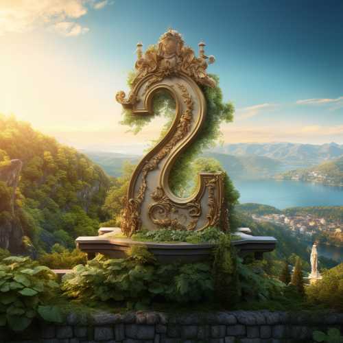 Beautiful landscape with luxurious view