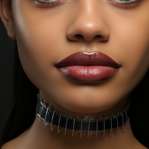 Woman with Brackets - Orthodontic Treatment