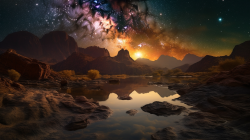 Beautiful Universe Landscape Photo
