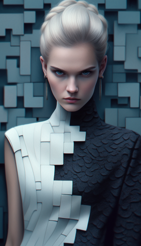 Beautiful woman with expressive eyes