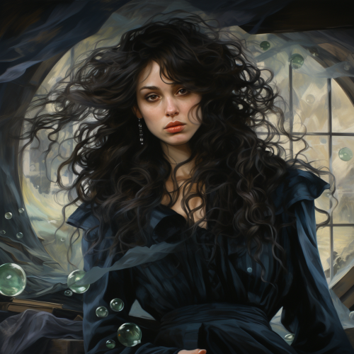 Bellatrix Lestrange casting spell in Department of Mysteries