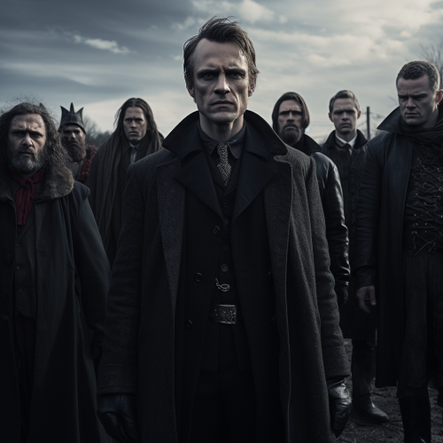 Ben and his allies fighting against vampires