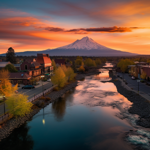 Scenic view of Bend, Oregon