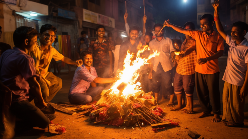 Traditional Bhogi Celebration in Charming Chettinad House