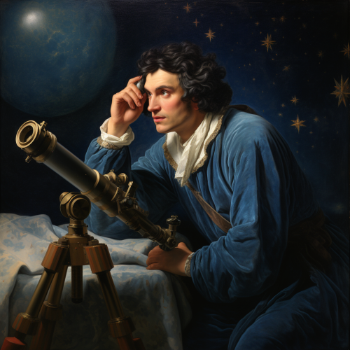 Painting of Biblical-era Astronomer