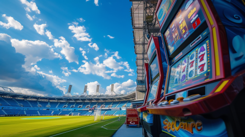 Big Bingo Machine in Soccer Stadium