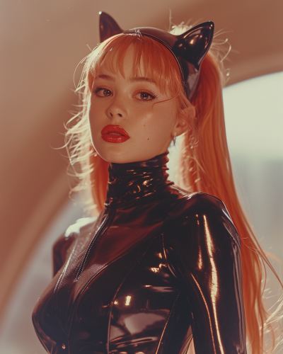 Billie Eilish as Harley Quinn Catwoman Image