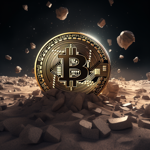 Bitcoin soaring high to the moon