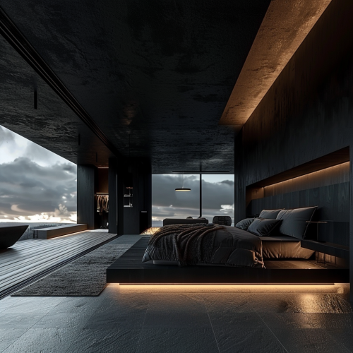 Virtual Reality Black Bedroom Virtual Reality Black Bedroom