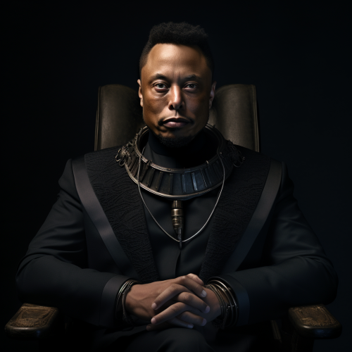 Black Elon Musk  headshot