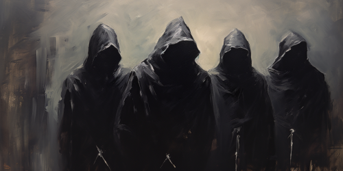 Group of Men Playing DND in Dark House  ?