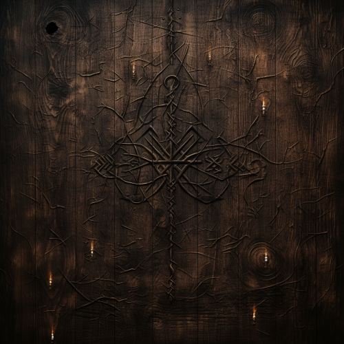 Wood texture with magical sparks