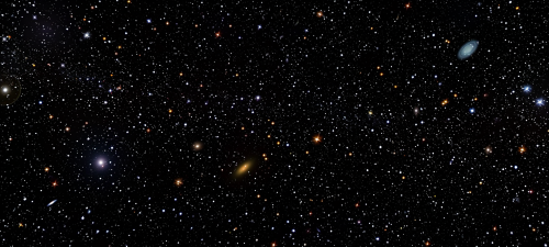 Beautiful Black Space Stars Full Scene