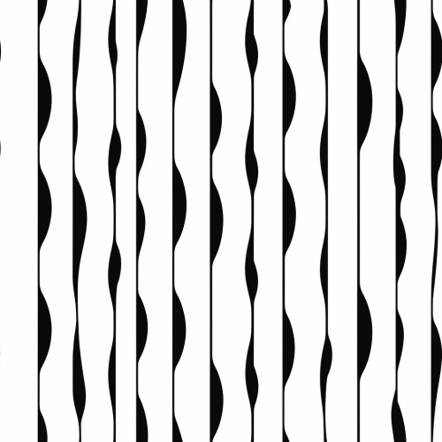 Vertical black stripes and leafy vines pattern Vertical black stripes and leafy vines pattern