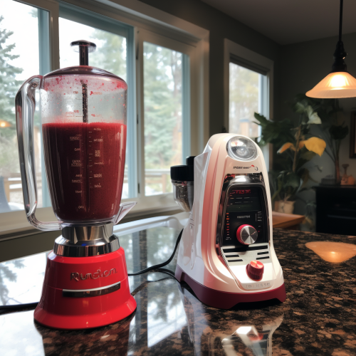 Blender with Red Splatter Blender with Red Splatter