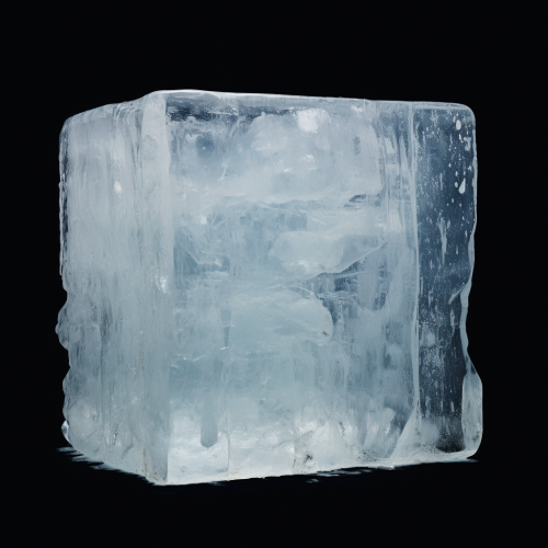 Realistic photograph of a beautiful block of ice Realistic photograph of a beautiful block of ice