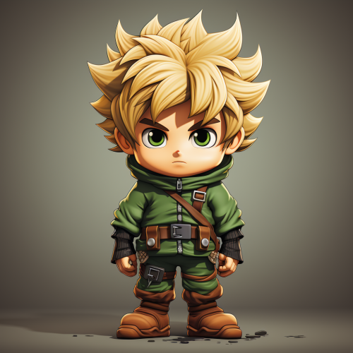 Sprite of blond boy in green costume Sprite of blond boy in green costume