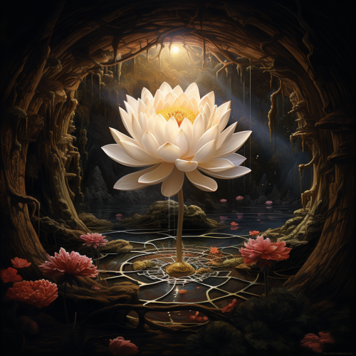 Lotus Flower Blooming Towards the Sun