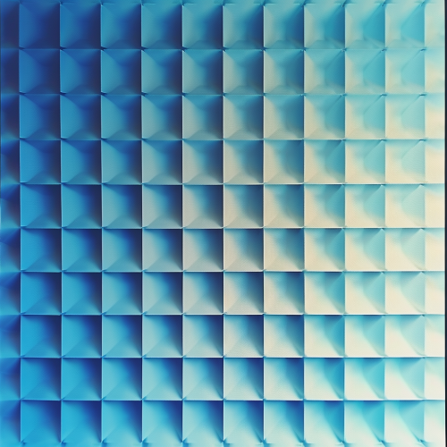 geometric blue squares pattern design