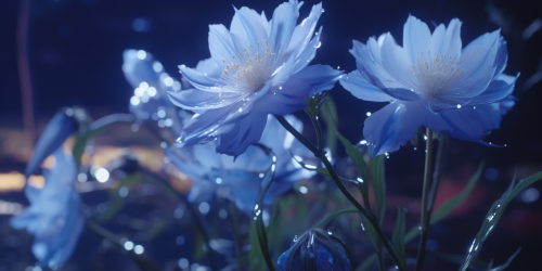 Blue Moonlight Flower