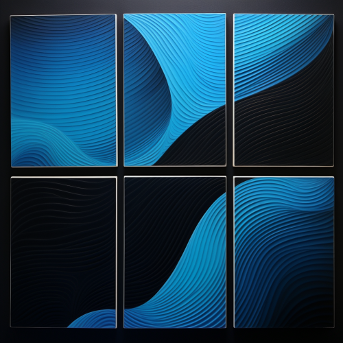 Blue Gradient on Black Blue Gradient on Black