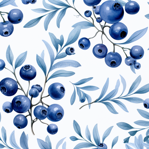 Axisymmetric Pattern of Blueberry Leaves