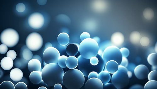 Elegant blurred lights on blue and white background