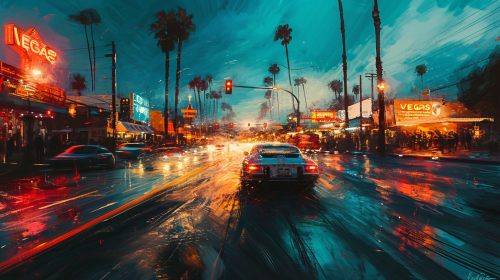 Abstract artwork with blurry lines