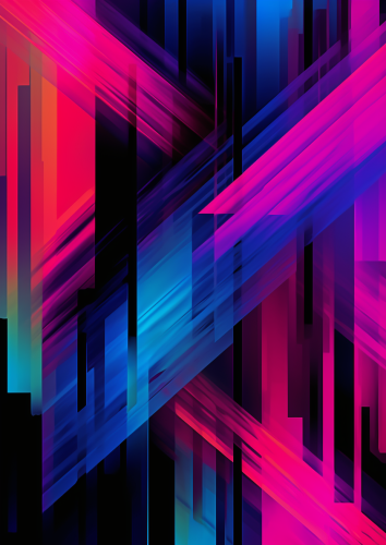 Blurry neon abstract color wash