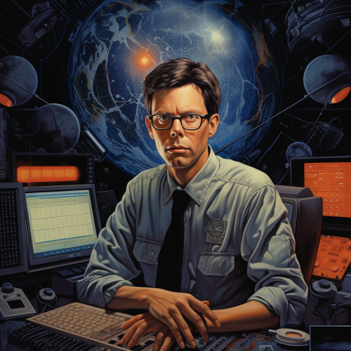 Bob Lazar conducting scientific experiments