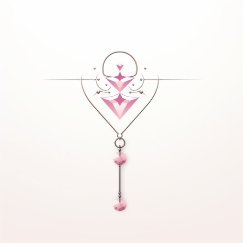 Feminine bodypiercing geometric logo