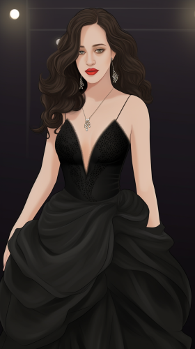 Kat Dennings in gorgeous Manhwa illustration