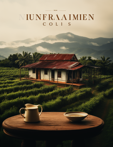 Coffee plantations in country house