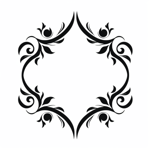 Border Design Icon Flat Vector