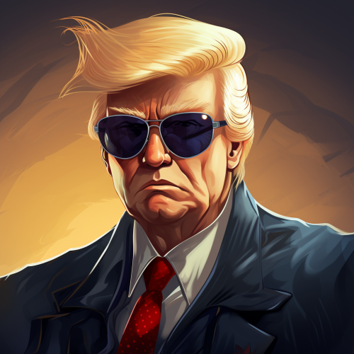 Bored Vampire Donald Trump in detective attire Bored Vampire Donald Trump in detective attire