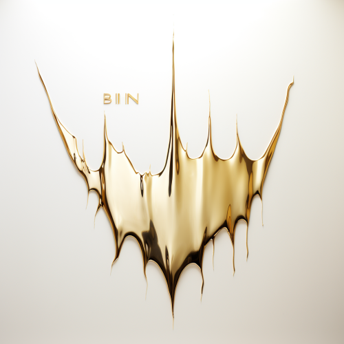 Stylish  Born Sinner  Image with Chrome and Gold