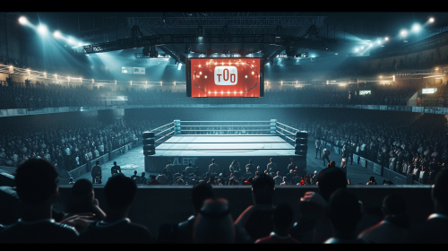 Boxing Ring Audience YouTube Logo