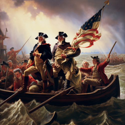 Painting of British occupation in New York 1778 Painting of British occupation in New York 1778