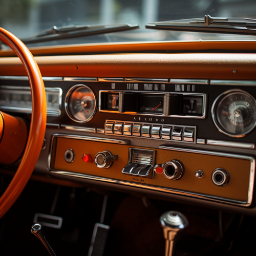 Vintage Bronco Radio Dash