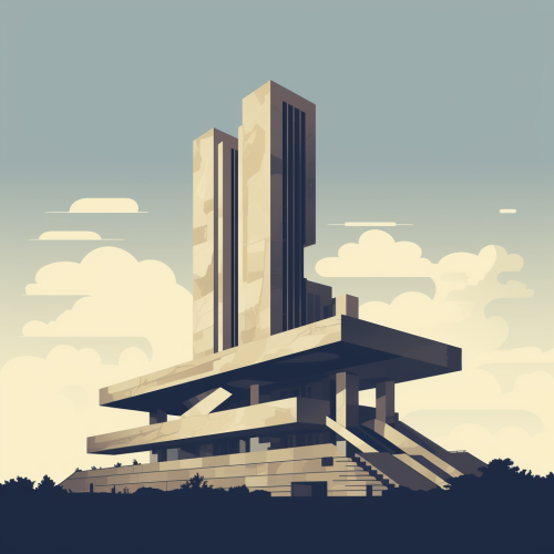 Brutalism monument with political meaning