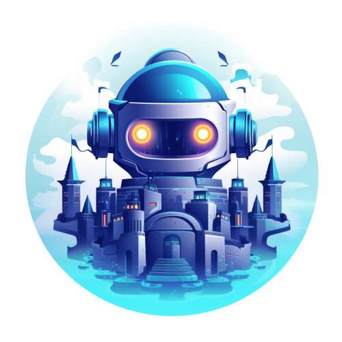 AI Bot Building Logo