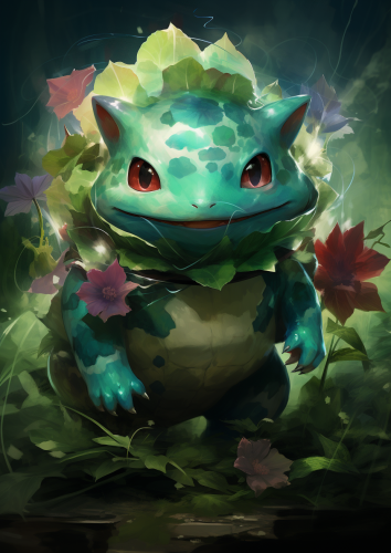Bulbasaur in Carvaggio style AR