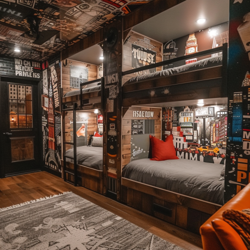 Bunk Beds in New York Times Square